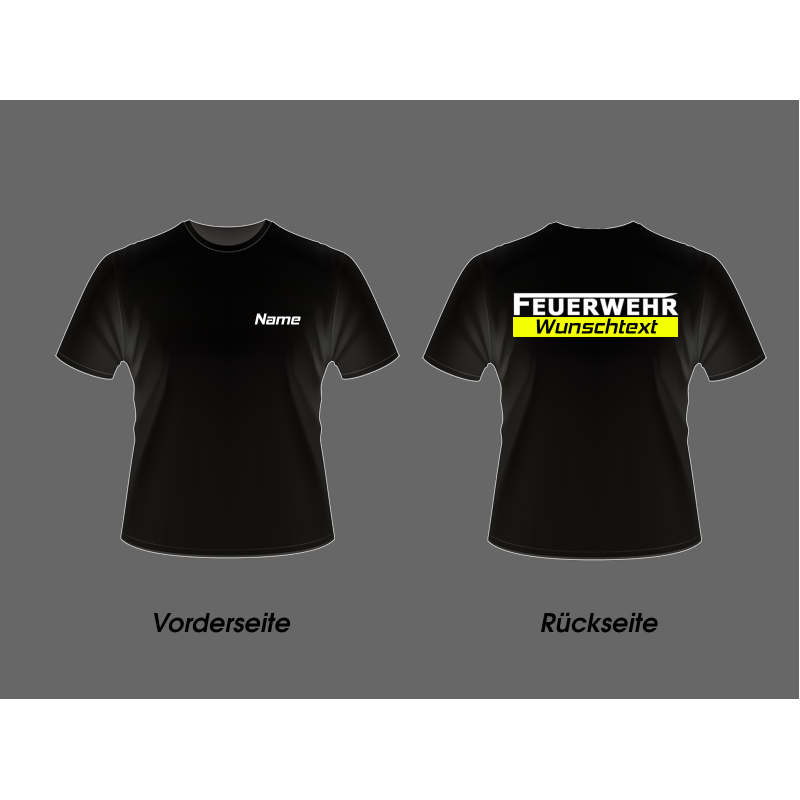 T-Shirt Design *Long Fire* Black